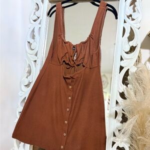Elegant Brown Sleeveless Top